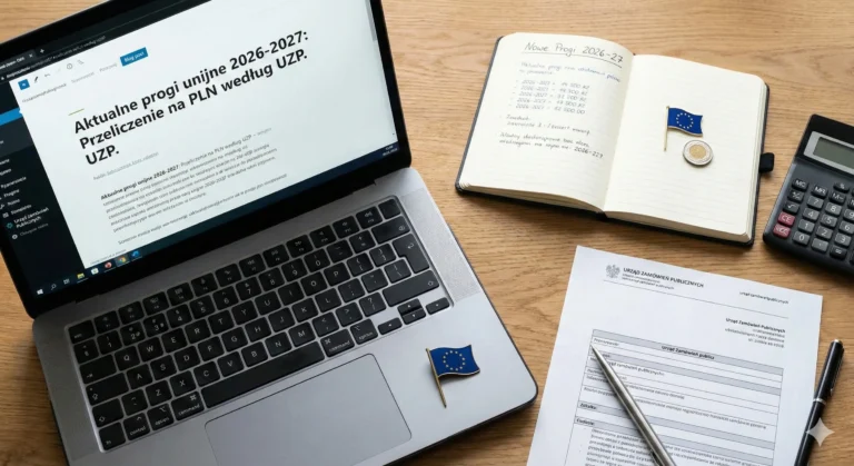 Aktualne progi unijne na lata 2026-2027: przeliczenie na złote według UZP